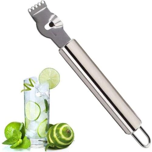 Stainless Steel Lemon Peeler Zester Grater Kitchen Gadgets Orange Citrus Fruit Grater Peeling Knife Bar kitchen Accessories U2