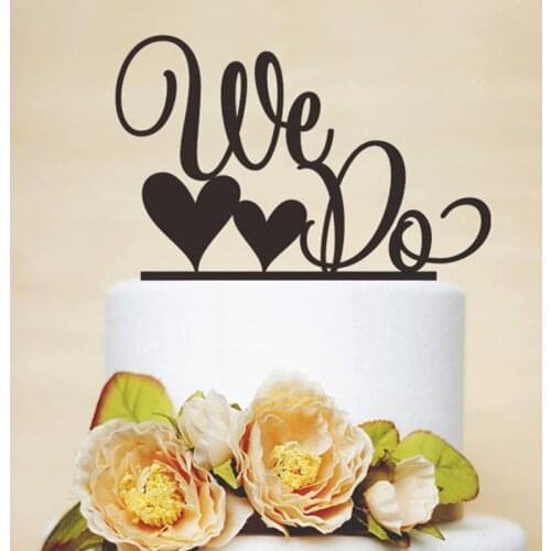 Love Wedding Cake Topper Acrylic "We Still Do" Heart Cupcake Topper For Wedding Engagement Anniversary Party Cake Decorations