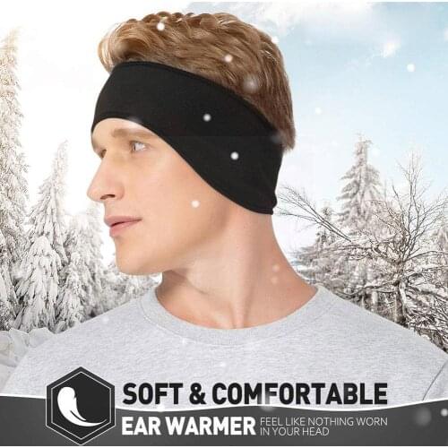 Outdoor Winter Fleece Ear Cover Warmers Sports Headband Cycling Men/Women/Kid Earmuffs Running Workout Skiing Yoga Warm Rid L2S5