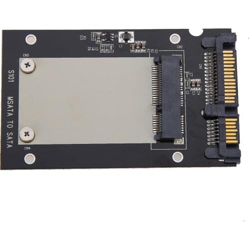 Universal mSATA Mini SSD to 2.5 inch SATA 22-Pin Converter Adapter card for Windows2000/XP/7/8/10/Vista Linux Mac 10 OS