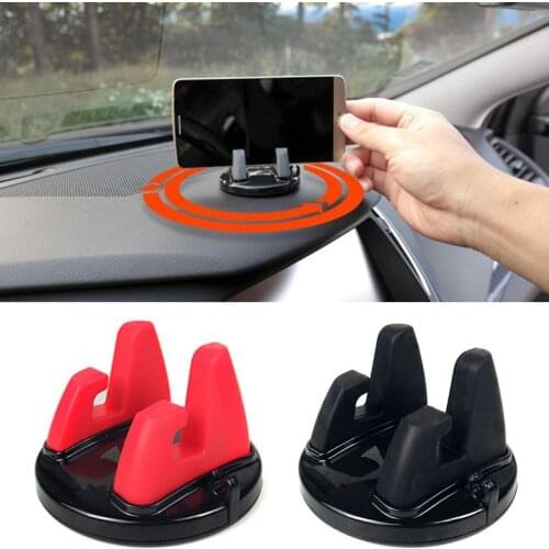 Universal Car Phone Holder 360 Degree Rotation Cell Mobile Phone Desktop Stand Antiskid Anti-slip Soft Silicone Holder for Phone