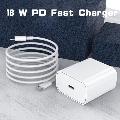 18W 3A EU/US Plug PD USB Charger Quik Charge 3.0 Mobile Phone Charger For iPhone 12 Samsung Xiaomi Fast Wall Chargers