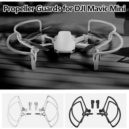 SUNNYLIFE 4PCS Propeller Shield Guards Rings Protector with Folding Landing Gears for DJI Mavic Mini 1 2 Drones Accessories