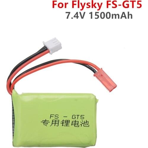 1 2 3 Pcs 7.4v 1500mah 2S RC Lipo Battery Fits for Flysky FS-GT5 2.4G 6CH Transmitter for RC Car Boat Remote Control