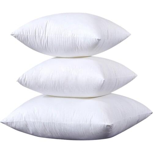 1PC Standard Pillow Cushion Core Cushion Inner Filling Soft Throw Seat Pillow interior Car Home Decor White 40X40CM 45X45CM 36