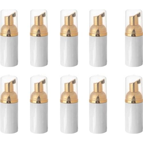 10pcs/lot 30ml 60ml Plastic Foam Pump Bottle Empty Face Eyelashes Cosmetic Bottle Cleaner Soap Dispenser Foam Bottle