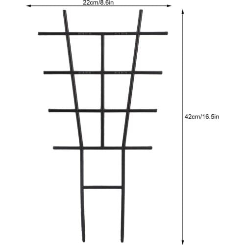 Gardening Stand Climbing Vine Rack Plant Support 42x22.5cm 42cm Decorative For Flower Vegetables 2pcs Plastic Trellis Bracket