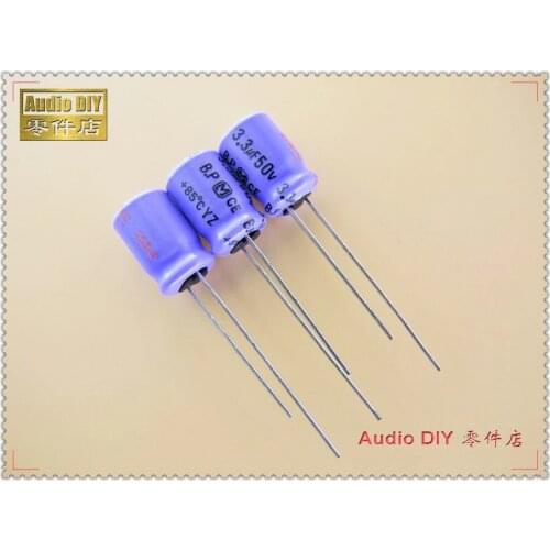 20PCS/100PCS YZ-BP Series 3.3uF 50V 50V3.3UF Audio Non-Polar Electrolytic Capacitor