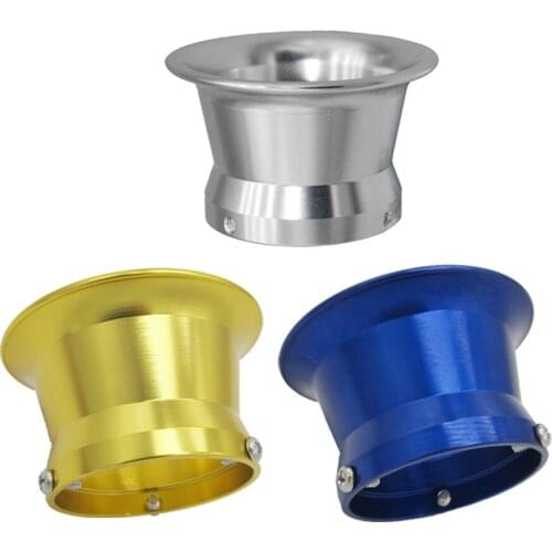 3 Pcs 50mm Air Filter Interface Cup Silver+Gold+Blue for 24mm Carburetor