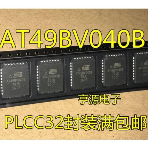 5pcs AT49BV040B-70JU AT49BV040B-70 AT49BV040 PLCC-32
