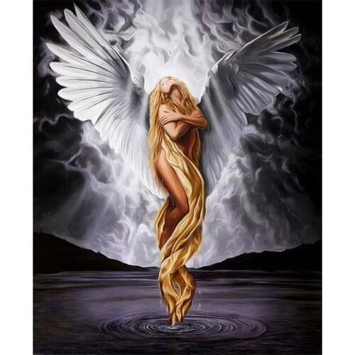 Craft 5D DIY Diamond Painting Angel Picture Diamond Embroidery Diamond Mosaic Cross Stitch Full Round Diamond Decor Home Gift