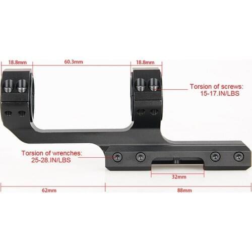 Free Shipping Tactical airsoft Rifle Scope Mount 1Inch or 1.18Inch Fits 21.2mm Rail for airguns outdoor hunting GZ24-0201