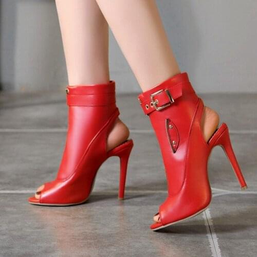 Large size 34-50 2020 Ladies Sandals Women Sexy Peep Toe 11cm Thin High Heels Elegant Ladies Wedding Party Shoes pumps 3033