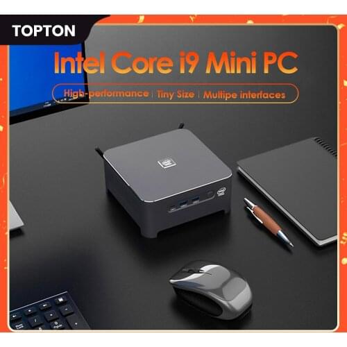 Mini PC Gaming 2 Lans 10th Gen Intel Xeon W-10885M Core i9 10980HK Windows 10 2*DDR4 2*NVMe Computer DP HD Type-C 3x4K Display