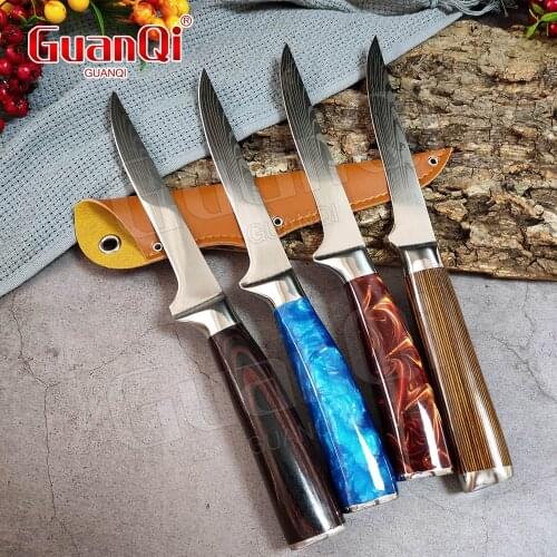 Damascus Pattern kitchen Boning Knife Sharp Meat Cleaver Boning and Meat Cutting Special Knife Butcher Knife Slicing Fish Knife