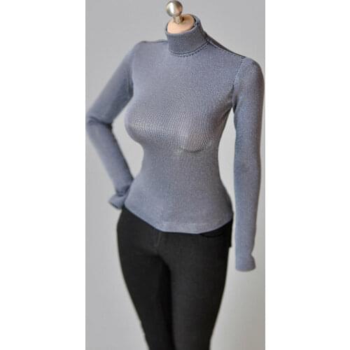 1/6 Scale Tight Bottoming T-shirt Model for 12" Female Body Action Figure