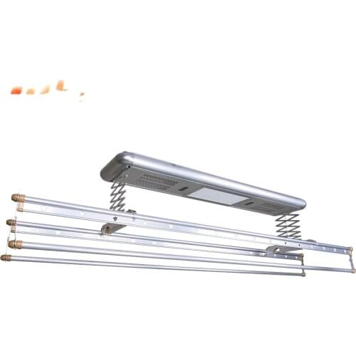 Remote Controlled Clothes Airer Motorized Electric Ceiling Garment 4 Tier Clothes Heated Hanger