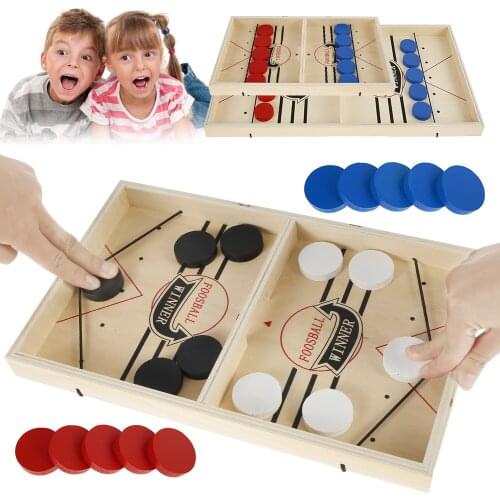 Foosball Winner Board Games Table Hockey Game Family Fast Sling Puck Board Game Catapult Chess Parent-child Interactive Toy