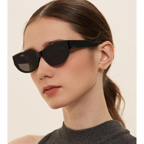 New Brand Sunglasses Women Luxury Designer T Fashion Black Cat Eye oversized Sunglasses Female Gradient Sun Glasses oculos