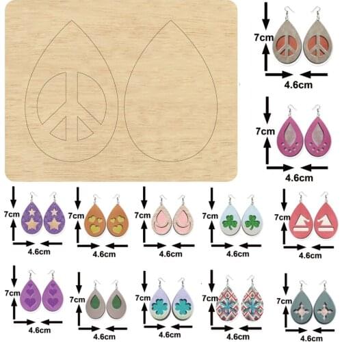 Water drop earrings cutting dies 2020 new die cut &wooden dies Suitable for common die cutting machines on the market