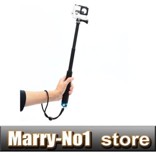 Blue Camera Retractable 19-49cm Selfie Handheld Monopod POV Pole For GoPro Hero4/3+/3/SJ 4000/SJ 5000 Free shipping