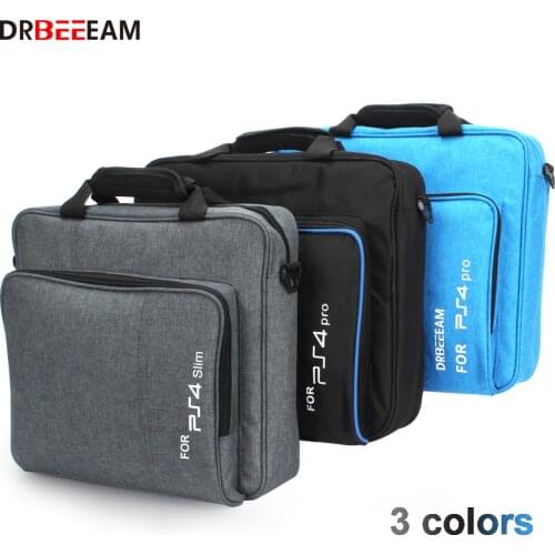 For PS4 Pro/PS4 Slim/PS5 Game Sytem Bag Original Size For PlayStation 4 Console Protect Shoulder Carry Bag Handbag Canvas Case