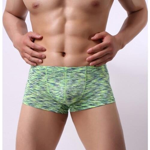 Mens Breathable Cotton Boxer U Convex bulge Penis Pouch Underwear Shorts Boxers Sexy Underpants Gay Boxershorts Male Panties