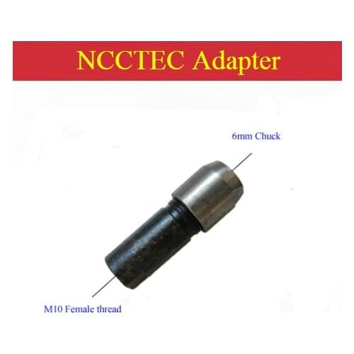 NCCTEC adapter screw M10 female Internal thread-6mm Chuck converter connector for M10 Angle Grinders and 6mm shank Diamond tools