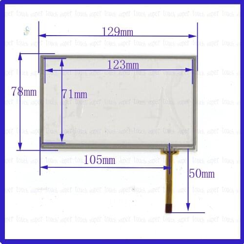 ZhiYuSun NEW 5.1inch Touch Screen 129mm*78mm 4 wire resistive USB touch panel overlay kit 129*78 TOUCH SCREEN