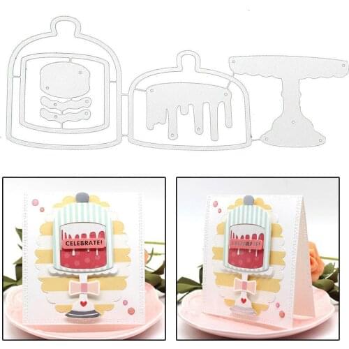 1set Cake Stand Metal Cutting Dies For DIY Crafts Scrapbook Greeting Cards Making Fun Alubm Paper Decorative Knife Die Stencils