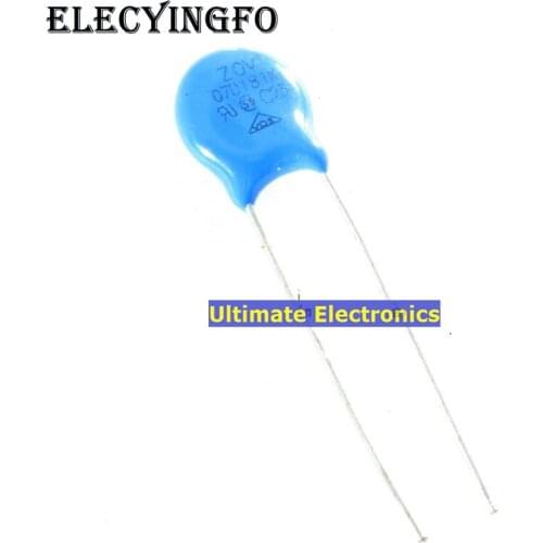 100pcs Varistors 07D181K 7D181K 180VVaristor Metal voltage dependent resistor
