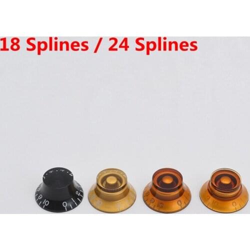 18 Splines / 24 Splines Electric Guitar Top Hat Control Knobs For CTS / Alpha Vloume/Tone Potentiometer(POT) LP SG Guitar