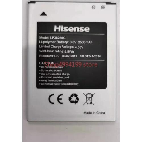 2500mAh/9.5Wh LP38250C LP38220 Replacement Battery For Hisense Sero 5 HS-U980 Hisense Infinity F20 bateria Li-Polymer Batterie