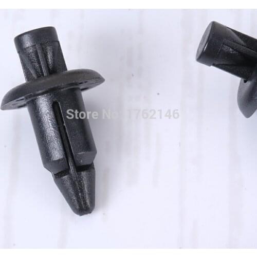 50PCS 66824-01G00 90116-SP0-003 Nylon BUMPER SEAL Grill Rivet Push-Type Retainer clips For HONDA Nissan 12 x8x6 mm