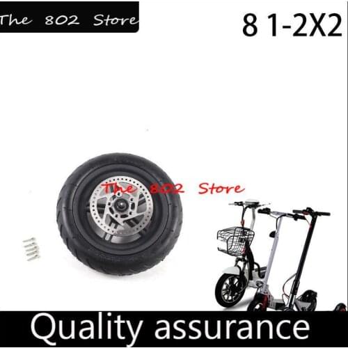 8 1/2x2 Solid Tyres Inner Tube Outer Tires Pneumatic Rear Wheel with 5 holes alloy Rims for Xiaomi Mijia M365 Electric Scooter