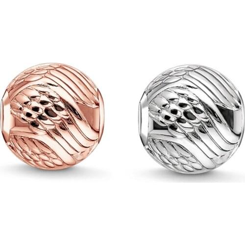 Rose Gold Color Wings Beads, Fashion Thomas Style DIY Karma Beads for Ts Jewelry Making Fit Bracelets Necklaces for Women Men