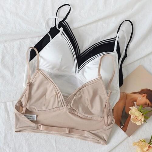 2020 new Ice fabric bare back bra for women thin rimless bra Dress Holiday invisible underwear woman free shipping