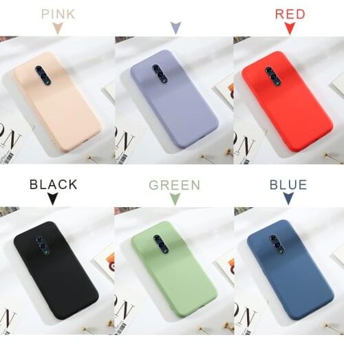 HATOLY Skin-friendly Case For OPPO Reno Z Liquid Silicone Cases For OPPO Reno 10x Zoom Slim Soft TPU Microfiber Cover Capas