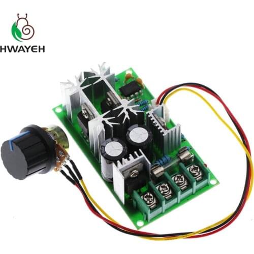 DC10-60V 12V 24V Motor Speed Control Regulator PWM Motor Speed Controller Switch 20A Current Regulator High Power Drive Module