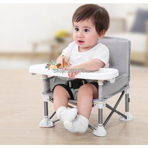 Child Dining Chair Baby Dining Table Foldable Portable Baby Eating Table Child Chair Back Seat Small Stool
