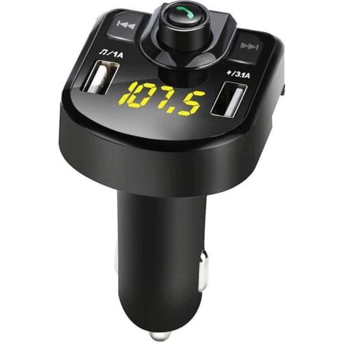 LED FM Transmitter 4.1A bluetooth Car kit Dual USB Car Charger 3.1A 1A 2 Port USB MP3 music Player for iphone all mobile phone
