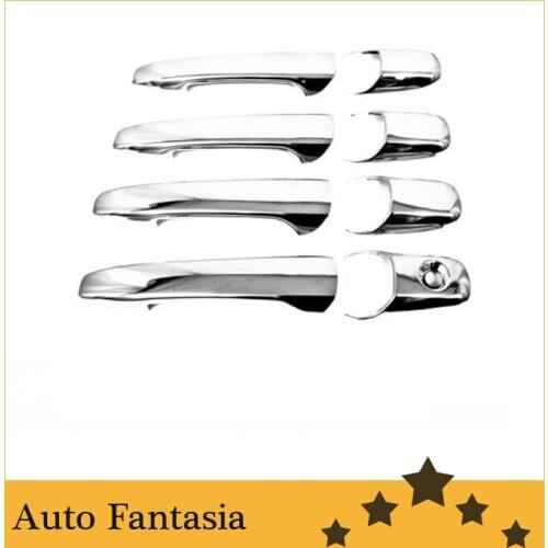 Flexible chrome trim Chrome Door Handle Cover for Mazda 2 / Demio 02-07-Free Shipping