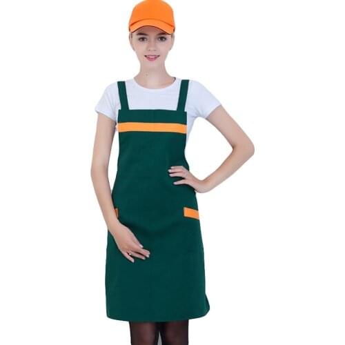Sleeveless Kitchen Cooking Restaurant Bakery Florist Shop Apron Pocket Cover Household Cleaning Tools