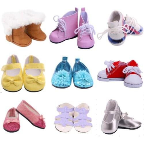 Summer New Pattern Fashion Lovely Casual Shoes Combination Fit 18 Inch American 43cm Baby Doll Clothes Accessories,Girls Toys
