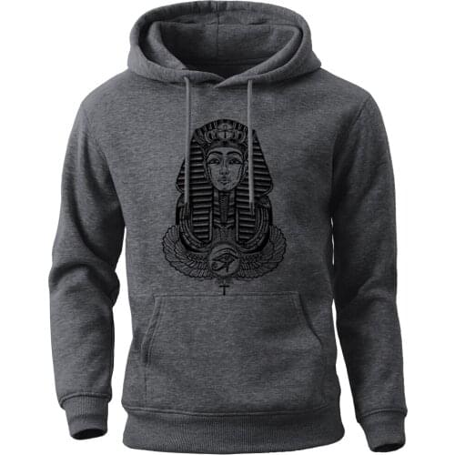 Men Streetwear Egyptian Pharaoh Hoodies Brand Sweatshirt Mens Crewneck Tracksuit Autumn Winter Fleece Pullovers Tops