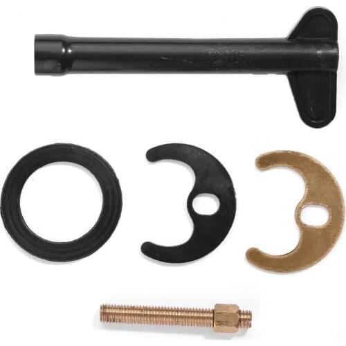 Bathroom Single Hole Tap Faucet Fixing Fitting Kit Multifunctional Practical Easy to Install Bolt Washer Wrench Plate Set