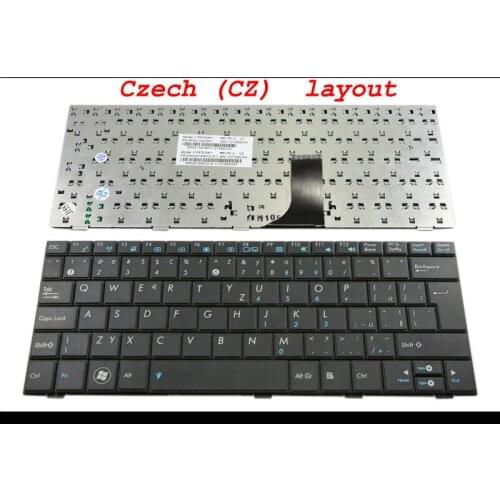 New Laptop keyboard for ASUS Eee PC EeePC Shell 1005 1005HD 1005HA 1001 1008 1008HA 1001HA Black Czech (CZ) Version - V109762AK1