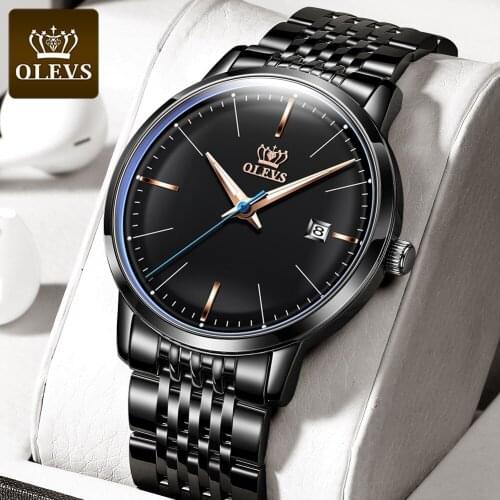 OLEVS Mens Watches TOP Brand Luxury Automatic Mechanical Japan Movement Waterproof Luminous Watch Men With Calendar 2021 New