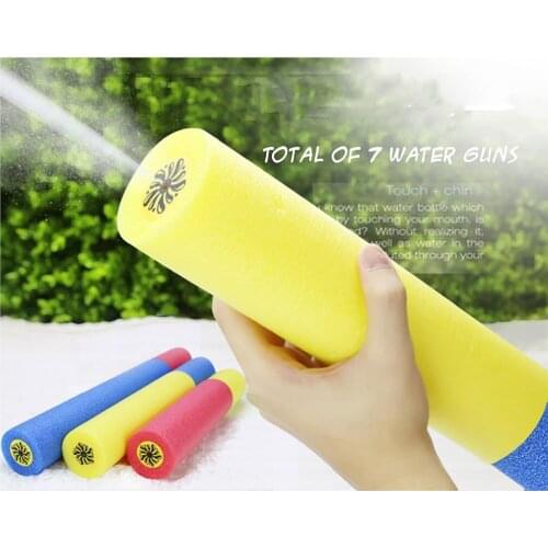 EVA Foam Water Cannon Gun Kids Squirt Beach Toy High-Pressure Pull-Out Spray Pistol Waterpistool Children Outdoor Game Watergun