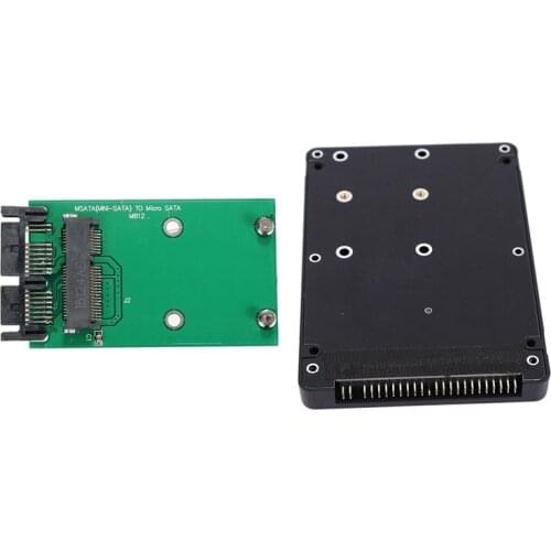 1 Pcs MSATA to PATA Adapter Converter Card & 1 Pcs SSD to 1.8 Inch Micro-SATA Adapter Converter Card Module Board